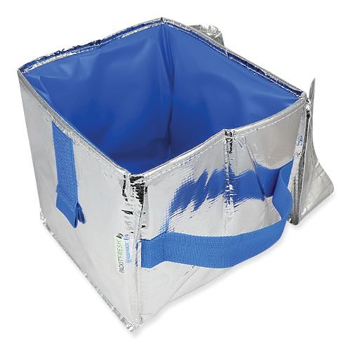 Fresh Eco Freeze Ice Cream Tote, 8.5 x 8 x 9, Silver/Blue, 6/Carton - Image 4