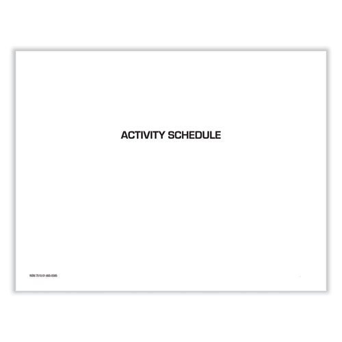 7510016650585 Activity Schedule, 11 x 9, White Cover, 12-Month (Jan to Dec): 2024, 10/Pack