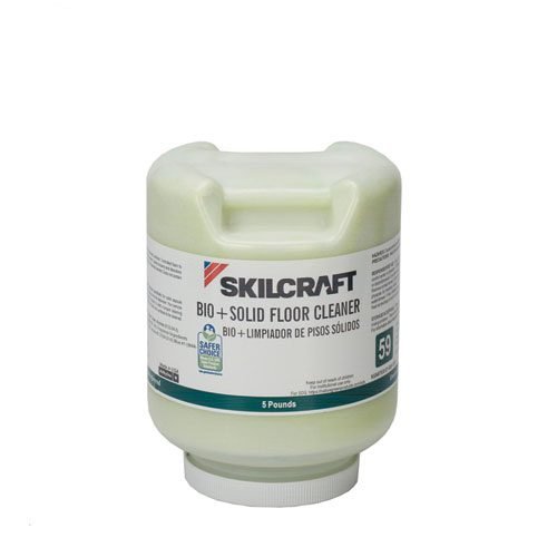 7930016951910, SKILCRAFT, Bio+ Floor Cleaner, 5 lb Bottle, 2/Carton