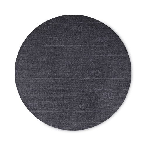 Sanding Screens, 17" Diameter, 60 Grit, Black, 10/Carton