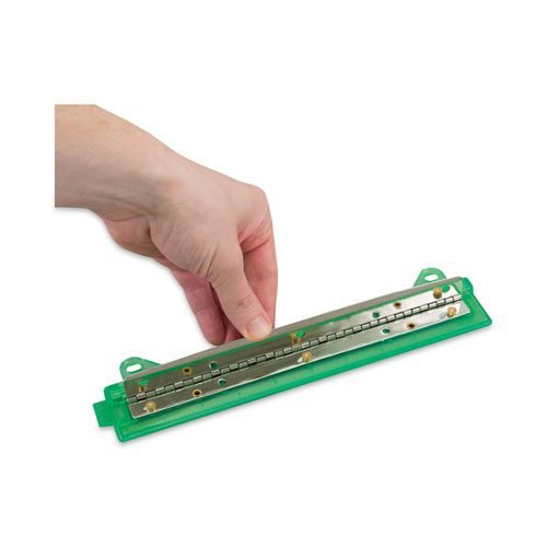 6-Sheet Trident Binder Punch, Three-Hole, 1/4" Holes, Assorted Colors - Image 2